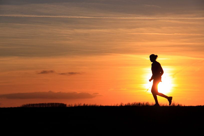 Running with sunset by Bobsphotography