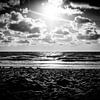 Sonnenuntergang am Meer | Callantsoog, Niederlande | Schwarz-Weiß-Fotografie | Natur- und Landschaft von Diana van Neck Photography