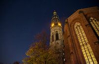 Lange Jan and the Choir Church by night