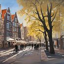 Utrecht market Painting by ComfortQ thumbnail