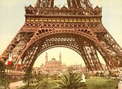 Eiffel Tower and the Trocadero, Exposition Universelle, Paris von Vintage Afbeeldingen Miniaturansicht