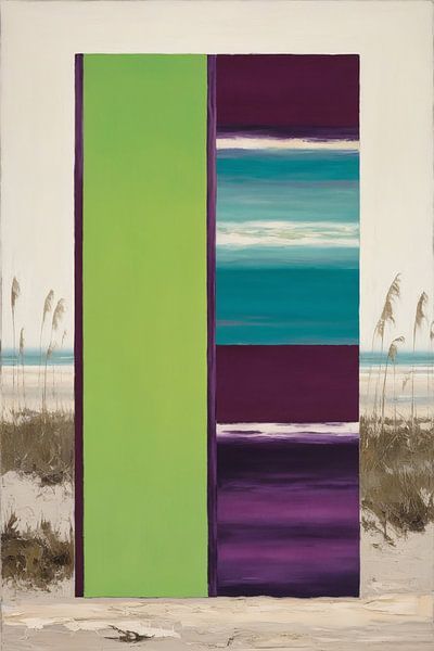 Abstract beach and geometry by Art & Soul Creations