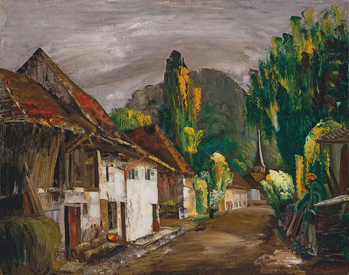 Boris Dmitrievich Grigoryev - Landscape. Haute-Savoie (around 1927)