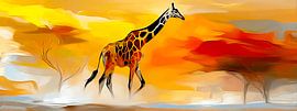 Alleen op de Savanne | De Giraffe