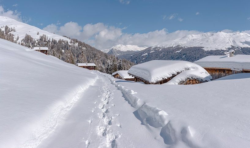 Staffelalp im Landwassertal, Davos, Graubünden, Schweiz von Rene van der Meer