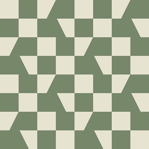 Retro Schaakbord Fantasie Abstractie