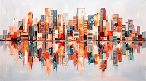 Skyline in solid colours