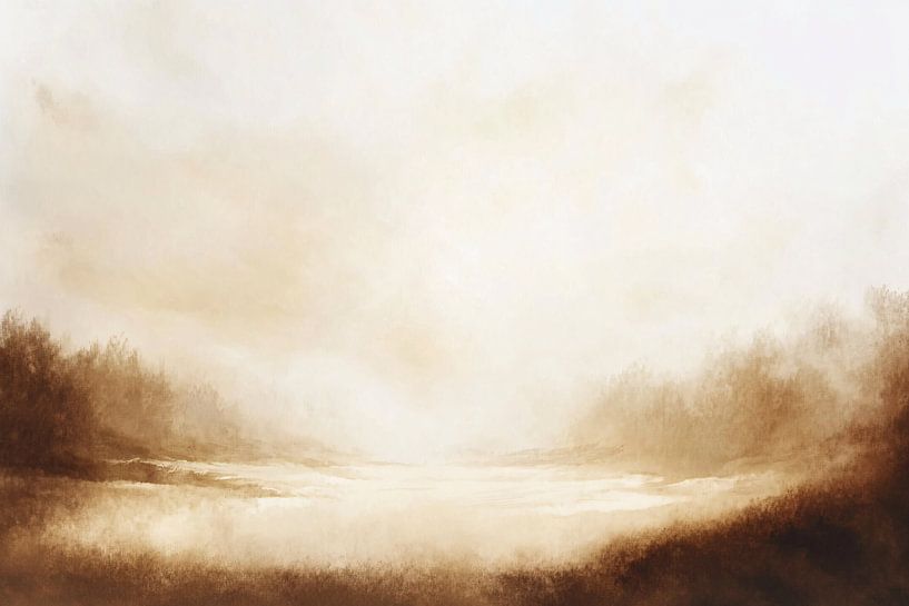 Mystical landscape with trees by Imperial Art House