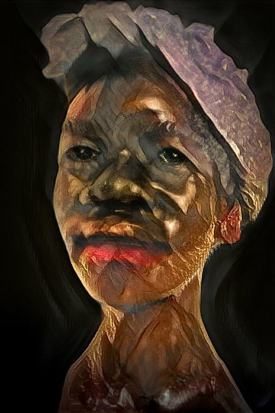 Abstract Portrait by Alida van Luijn-Toet