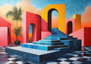 Surrealismus Architektur Design Geometrie