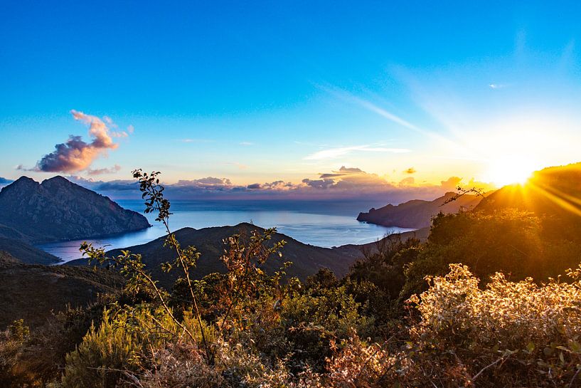 Zonsondergang op Corsica van Martijn Joosse