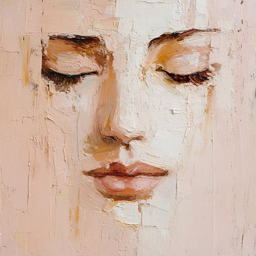 Soft Silence – Textured female portrait