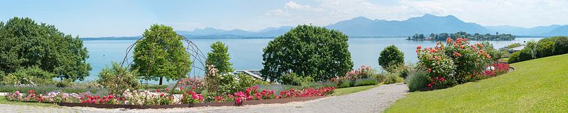 paysage idyllique du parc avec roses, jardin spa Gstadt, Baviere par SusaZoom