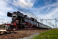 Stoomlocomotief op route Gouda - Rotterdam thv Moordrecht