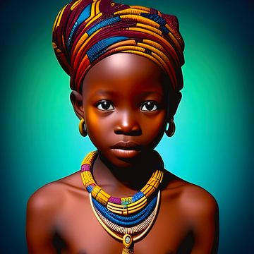 Portrait magique Enfant africain 1 sur All Africa