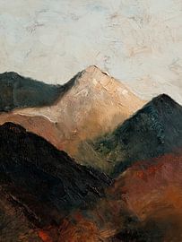 Montagnes mystiques dans la brume sur Imagine