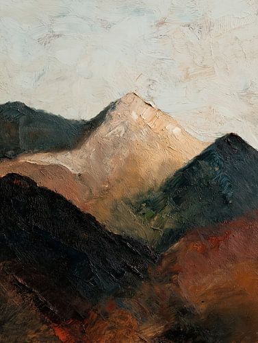 Montagnes mystiques dans la brume