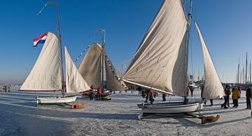 IJszeilen, Monnickendam, , Noord-Holland, Nederland van Rene van der Meer