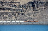 Trein langs Hood River