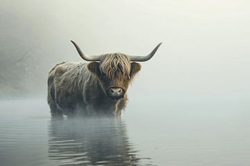 Schotse Hooglander Temidden van Midden Delfland van Karina Brouwer