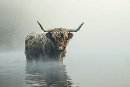 Scottish Highlander Amidst Central Delfland