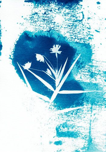 Abstracte Blauwe Bloemen