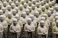 Jiso-beelden in Hasedera Tempel