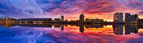 Panorama van het uitzicht over het IJ in Amsterdam, 2016 - 1