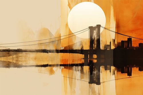 Zonsondergang NewYork, Abstract