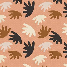 Psychedelische Terra Blossoms. 70er Jahre retro abstrakte organische Geometrie 7 von Dina Dankers