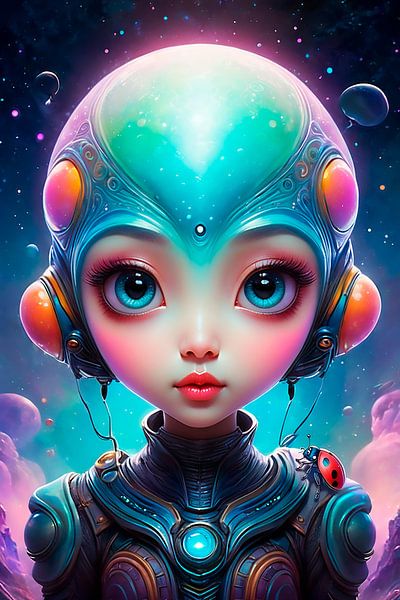 Alien girl... by Ans Bastiaanssen