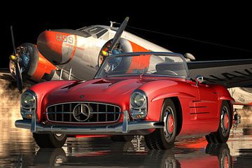 De Mercedes 300SL is kunst van Jan Keteleer (JanKé): Een reis voorbij het canvas