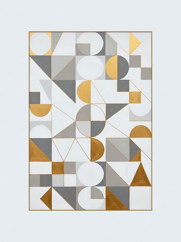 Retro: Geometrische kunst in Art Deco stijl