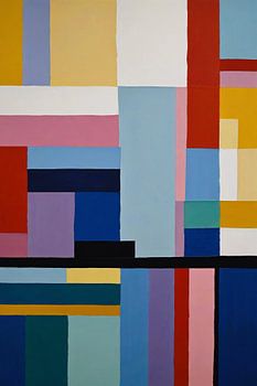 Abstracte Dans van Geometrie en Kleur