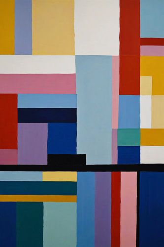 Abstracte Dans van Geometrie en Kleur