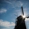 Holländische Windmühle mit Hintergrundbeleuchtung von Patrick Verhoef
