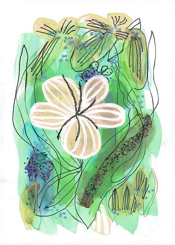 Abstract Floral Garden