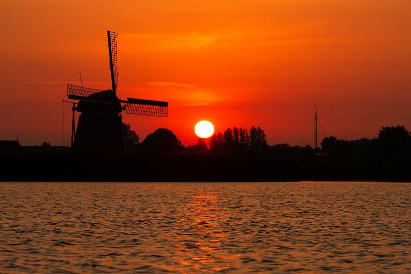 Een Hollands zonsondergang van Dennis Schaefer
