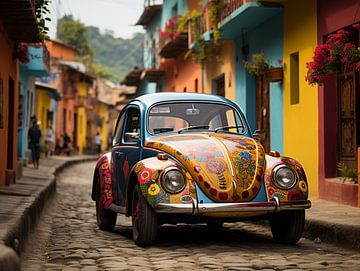 Happy colour Beetle_1 by Bianca Bakkenist