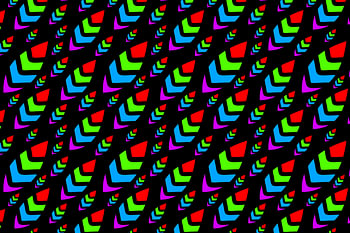 Motif géométrique coloré « Quill » sans couture