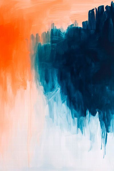 Colourful abstract painting by Poster Art Shop