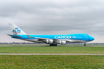 KLM Cargo Boeing 747-400ERF jumbo jet. by Jaap van den Berg
