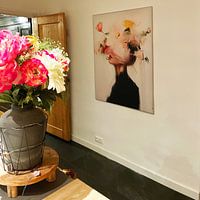 Photo de nos clients: Portrait abstrait moderne par Carla Van Iersel, sur ArtFrame