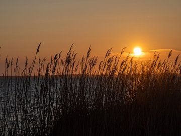 Zonsondergang aan zee van Jörg B. Schubert