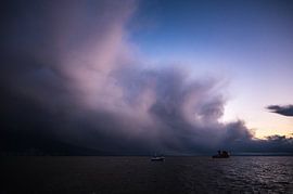 Winter Showers Westereems ships by Jan Georg Meijer