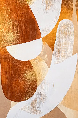 Motif d'art abstrait chaleureux avec texture