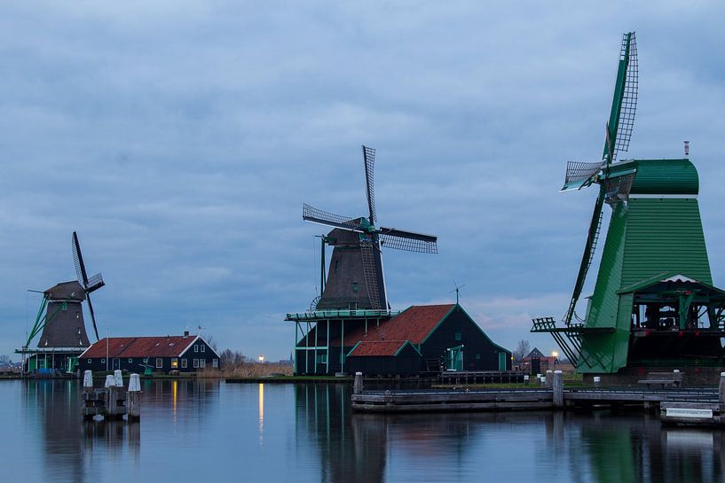 Windmühlen in der Zaanse Schans von Léon van Valkenburg