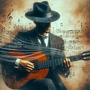Man plays guitar by Bernhard Karssies thumbnail
