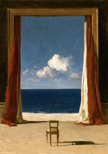 Frans raam aan zee