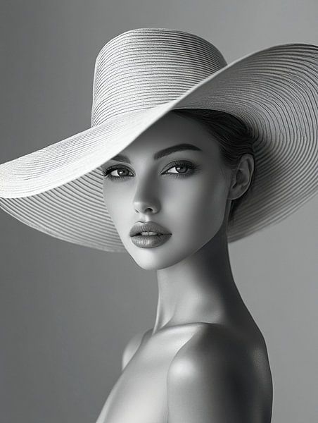 Elegant lady monochrome by PixelPrestige